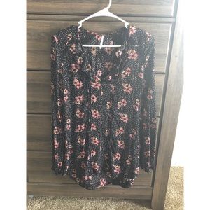 Free People Floral Tunic